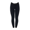 Slim fit damesrijbroek Equestro Ridertechnology met gelaste naden - Zwart