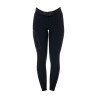 Slim fit damesrijbroek Equestro Ridertechnology full grip - Zwart