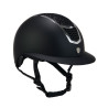 Cap met glitters en brede klep EN 1384-2023 goedgekeurd - Zwart / zilver