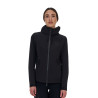 Softshell jas dames Equestro Ridertechnology waterdicht ritssluiting - Zwart