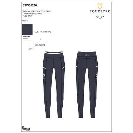 Dameslegging met geperforeerde decoraties