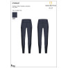 Dames full grip rijleggings met geperforeerde inzetstukken - Marineblazer