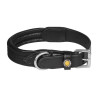 Halsband voor honden van cordura - Zwart / zwart