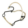 Kort Hackamore Ferro Brunito Rawhide Pool’s - Zwart / goud