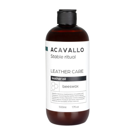 Leerolie met bijenwas 500 ml