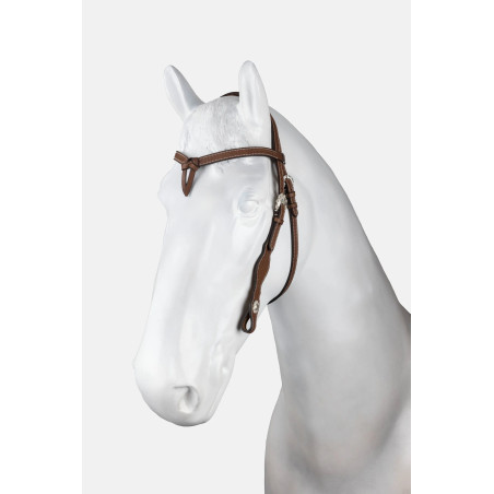Futurity western hoofdstel type halster geknoopt met conchos