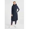Gem Waxy lange gewatteerde damesgilet B Vertigo - Marine Salute