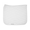 Witte Fair dressuurzadeldek met gunmetal kristallen Montar - Wit
