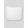 Bruin Nougat Luxe Dressuurzadeldek met Kristallen Montar - Wit