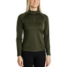 MoErica langärmliges Winter-Poloshirt mit Viertelreißverschluss Dusty Rose Montar - Olijfkleurig