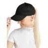 MoBea katoenen pet met ton-sur-ton logo borduursel Blush Montar - Zwart
