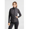 Aloise gewatteerde verwarmde damesbodywarmer Horze dames - Zwart oester