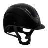 Cap Apocalypse unisex glanzende schaal EN 1384-2023 goedkeuring Equestro - Zwart / zwart