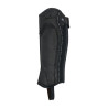Unisex lederen chaps met contrasterende bies New Equestro - Zwart