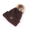 Aubrion Equestrian gebreide muts - Espresso