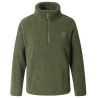 Covalliero Teddy-breisel sweater AH26 dames - Bosgroen