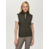 Dames gewatteerde mouwloze bodywarmer Tommy Hilfiger Equestrian Serano - Groen camo