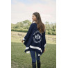 Gebreide poncho met streep Tommy Hilfiger Equestrian sluiting - Woestijnlucht