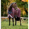Horseware Amigo 1200D Turnout 100g deken - Bordeaux / marine / titaan grijs