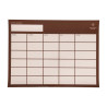 Wedstrijd bord 30x40cm zwart - Bruin