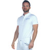 Kinderpolo Cartago korte mouwen Flags & Cup - Wit