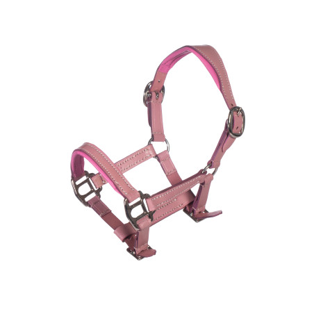 Lederen halster Pink Hobby Horsing - HKM