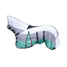 Sterke vliegenhoes met kraag HKM - Blauw / wit / groen