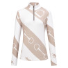 Top HV Polo Gwenny print dames - Krijt