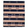 Kleed HV Polo Gwenny print - Marine / camel
