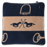 Kussen HV Polo Gwenny print - Marine / camel