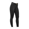 Meisjeslegging met hoge taille full grip met lusjes Equestro kinderen - Zwart
