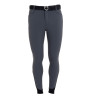 Heren rijbroek slim fit met kniegreep Equestro - Asfalt