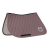 Equestro springzadeldek met uiensteeksel quilting - Gewei / gevilt violet
