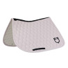 Equestro springzadeldek met uiensteeksel quilting - Violet gevilt / zwart