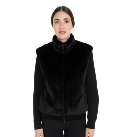 Dames bodywarmer van synthetische bont Equestro