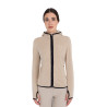 Dames fleece trui met rits Equestro - Kasseien