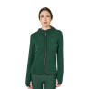Dames fleece trui met rits Equestro - Pijnboombos