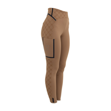 Dameslegging met hoge taille van technisch monogram Equestro-stof dames