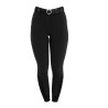 Damesbroek full grip met hoge taille in bi-stretch technische stof Equestro dames - Zwart