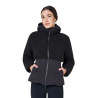 Dames donsjack met teddy-inzetstukken Equestro - Zwart