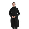 Dames softshell lang met achteropening Equestro - Zwart