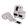 Werkbandages van fleece met elastiek Equestro - Violet vilt / zandwit