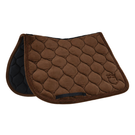 Springzadelonderlegger met suède-effect en strass Equestro