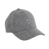 Unisex baseballpet van wol Equestro - Grijs mengsel