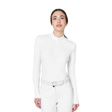 Basic dameswedstrijdpolo met mesh-inzetstukken Equestro dames