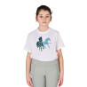 Kinder T-shirt van ademend katoen Equestro - Wit