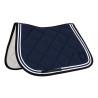 Zadeldek spring Double Stripes in technische stof Equestro - Havenmist