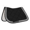 Zadeldek spring Double Stripes in technische stof Equestro - Zwart