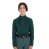 Unisex kinderbaselayer in technische stof Equestro - Donkergroen / zwart