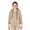 Unisex kinderhoodie met rits Equestro - Kasseisten / antiek wit